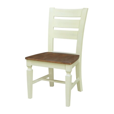 International Concepts Vista Ladderback Chairs, Hickory/Shell, Set of 2 CI79-57P